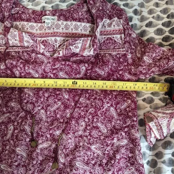 Billabong Paisley Print Boho Dress - Picture 8 of 9